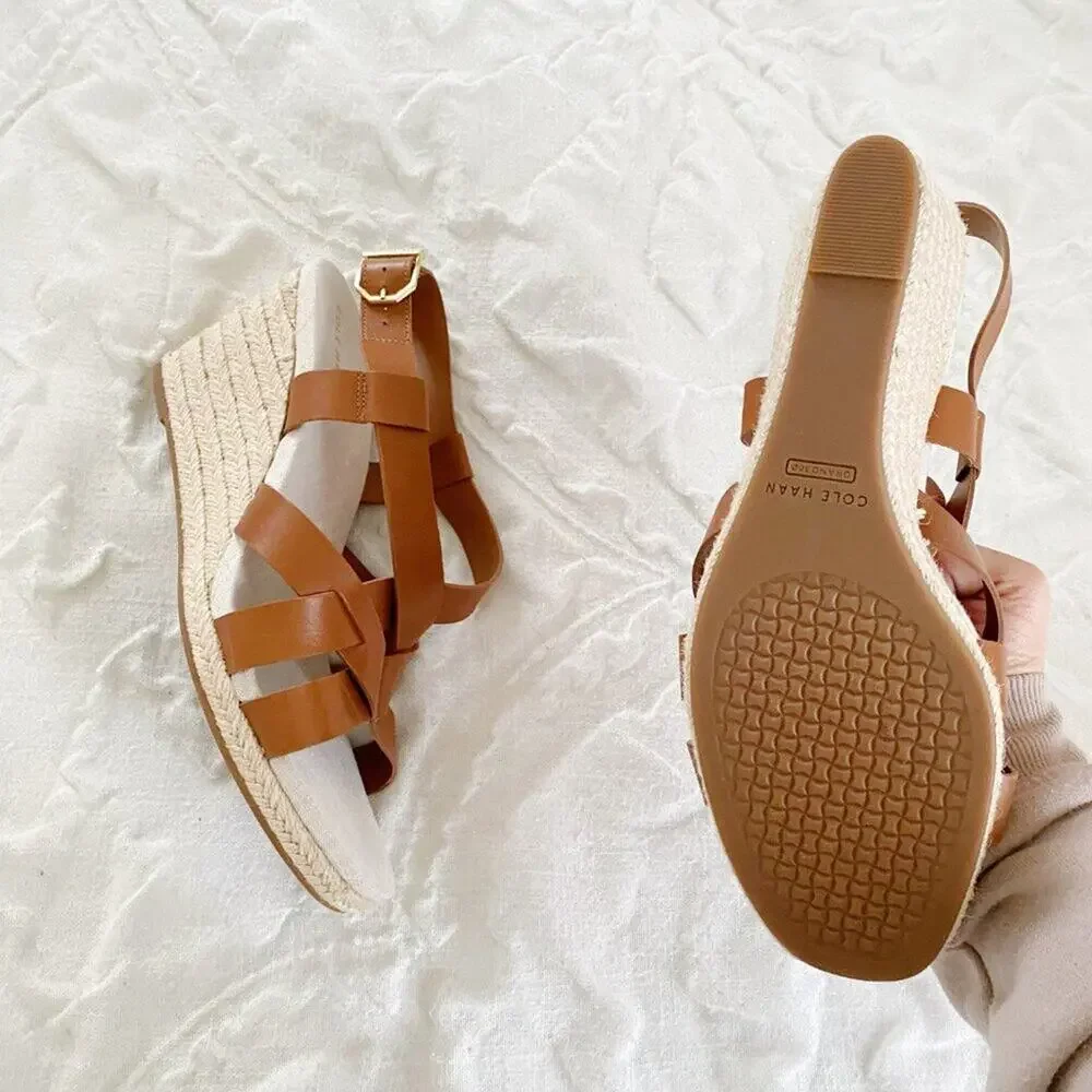 Cole Haan Crystal Wedge Sandald New